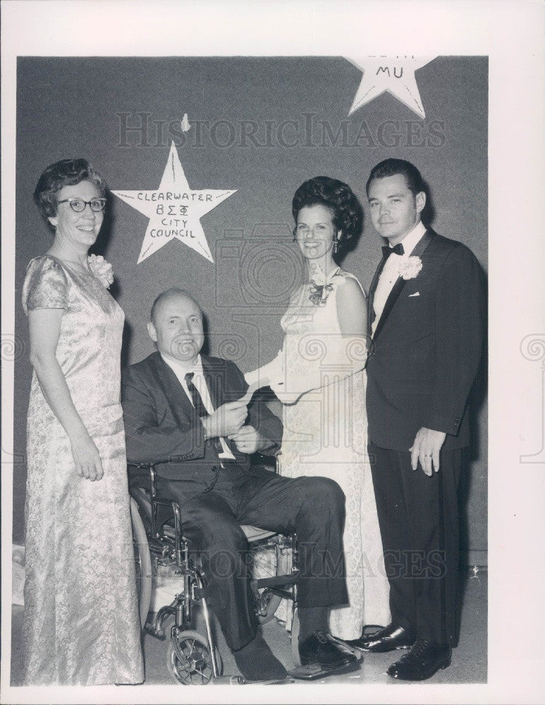 1969 Clearwater, Florida Beta Sigma Phi Charity Ball Press Photo - Historic Images