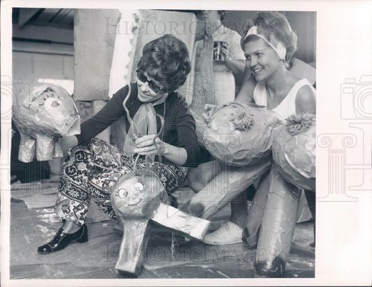 1970 St Petersburg, Florida Charity Ball Decorations Press Photo - Historic Images
