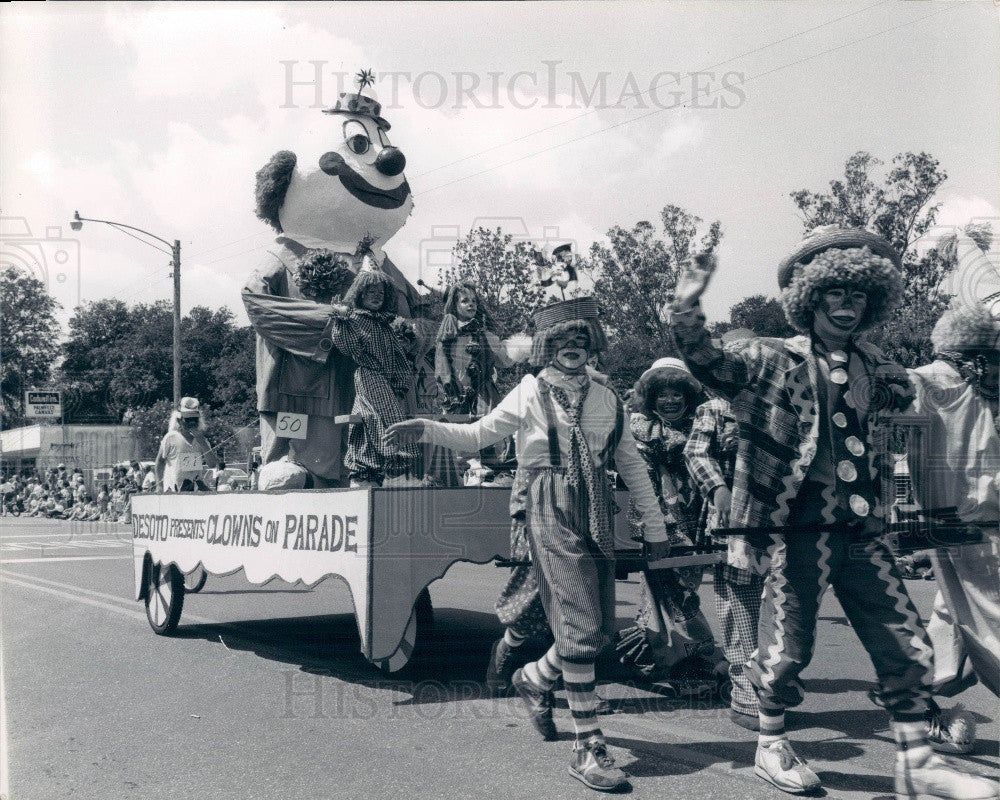 1980 Palmetto, Florida De Soto Celebration Children&#39;s Parade Press Photo - Historic Images