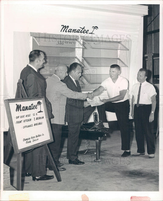 1963 Manatee County, Florida Champion Mobile Home Press Photo - Historic Images