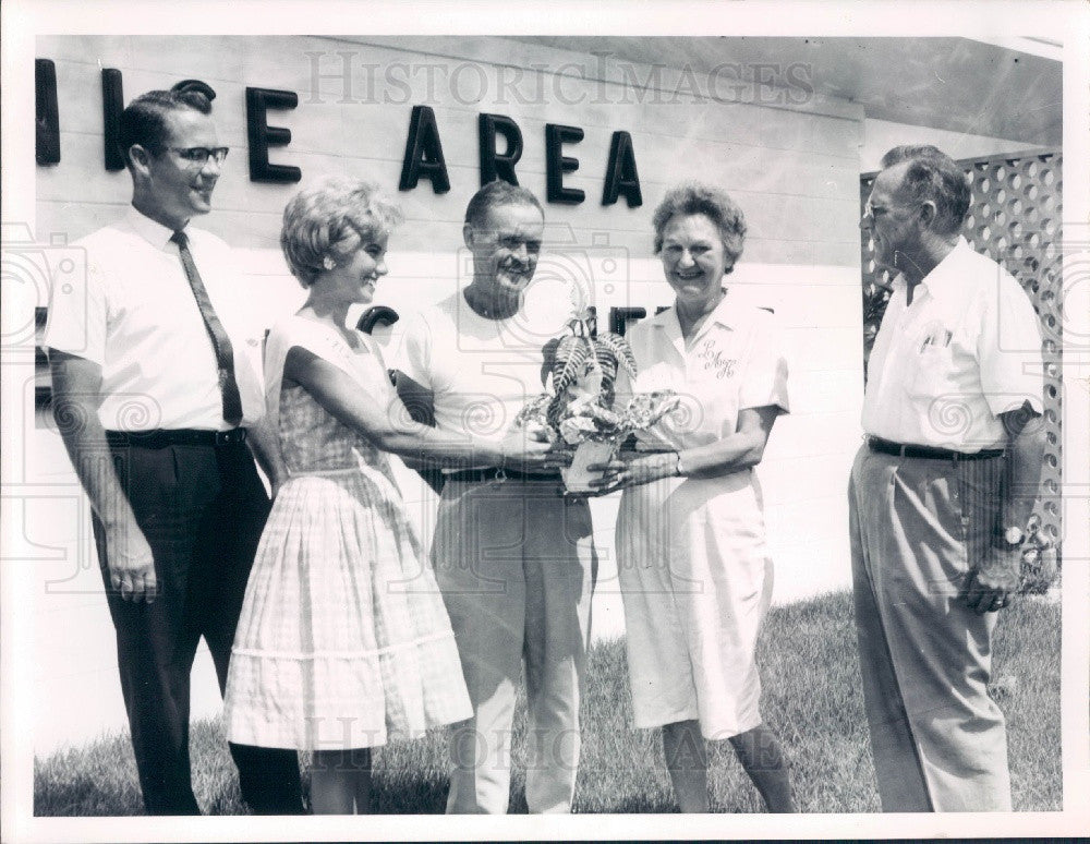 1962 Venice, Florida Chamber of Commerce Mayor Smyth Brohard Press Photo - Historic Images