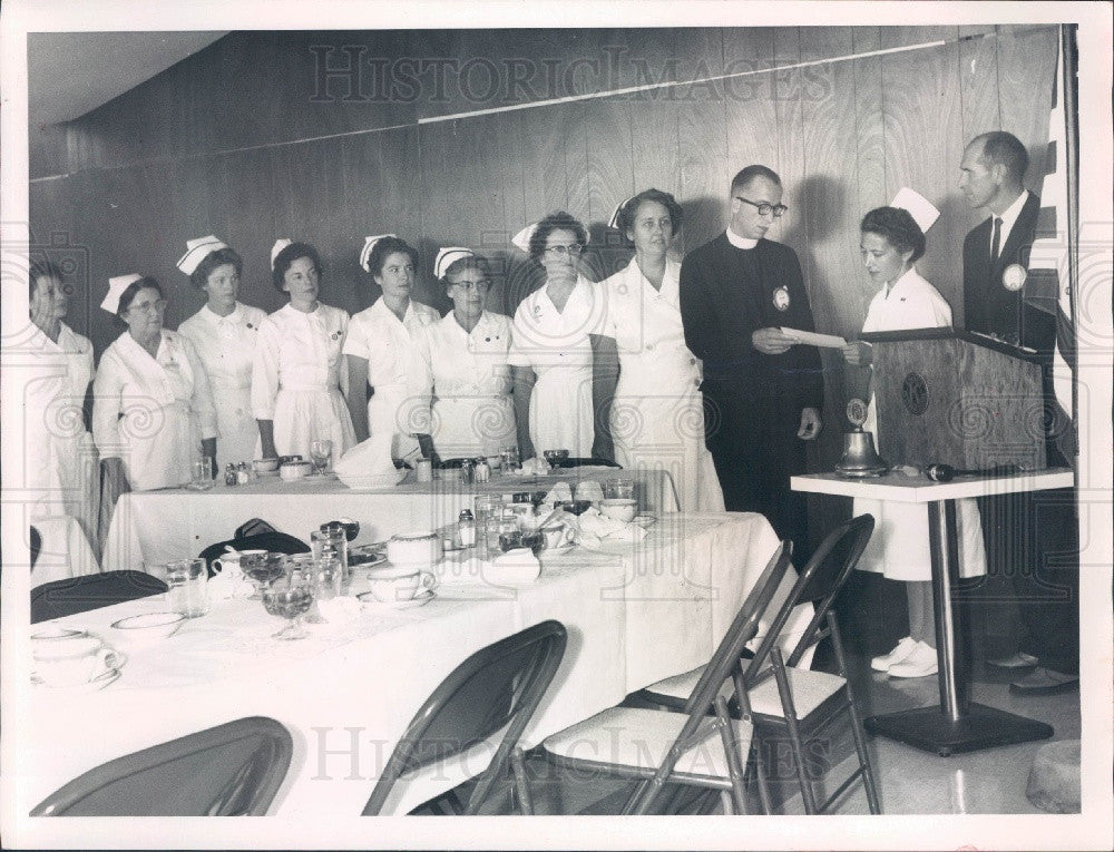 1961 Punta Gorda, Florida Charlotte Community Hospital Nurses Press Photo - Historic Images