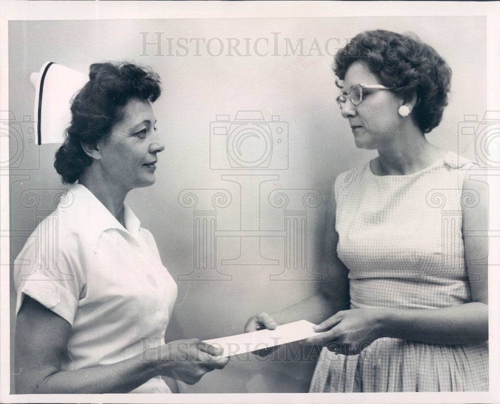 1964 Punta Gorda, Florida Charlotte Community Hosp Nurse Townsend Press Photo - Historic Images