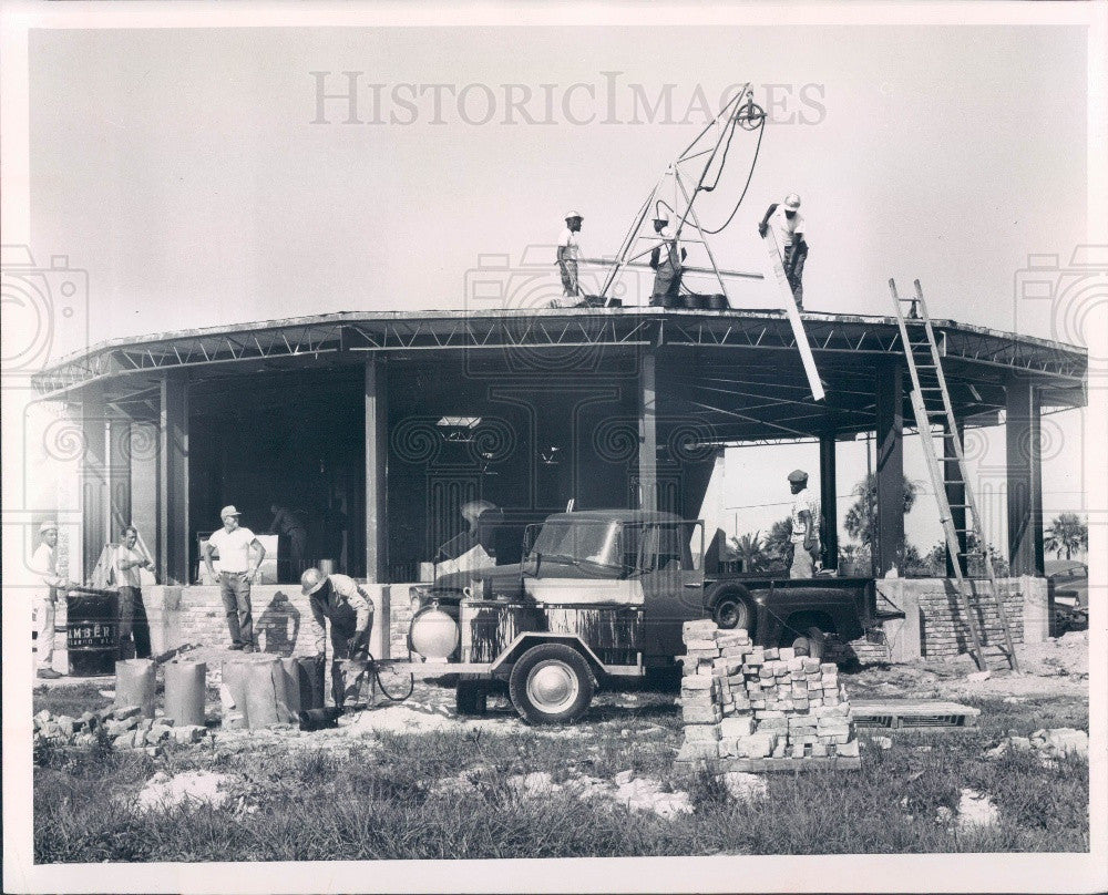 1965 Punta Gorda, Florida Charlotte Community Hospital Construction Press Photo - Historic Images