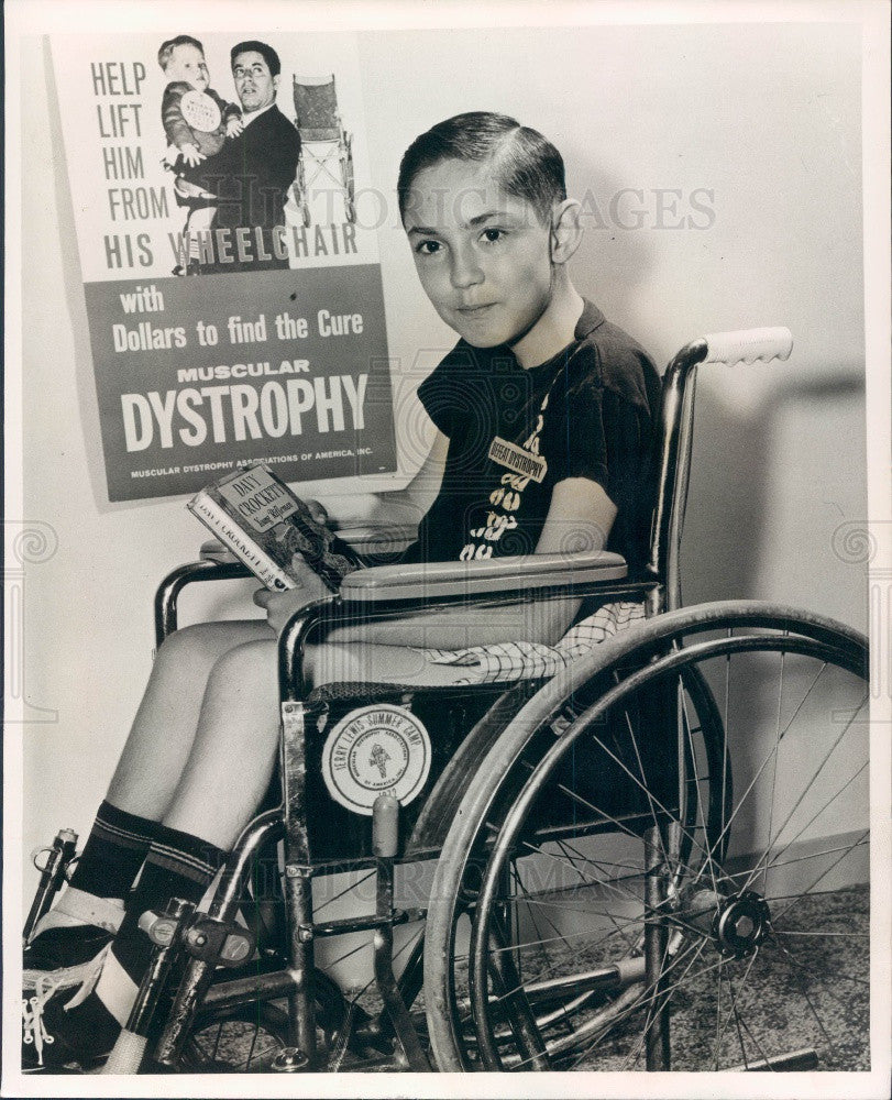 1972 Florida W Coast Muscular Dystrophy Poster Child Harold McCreary Press Photo - Historic Images