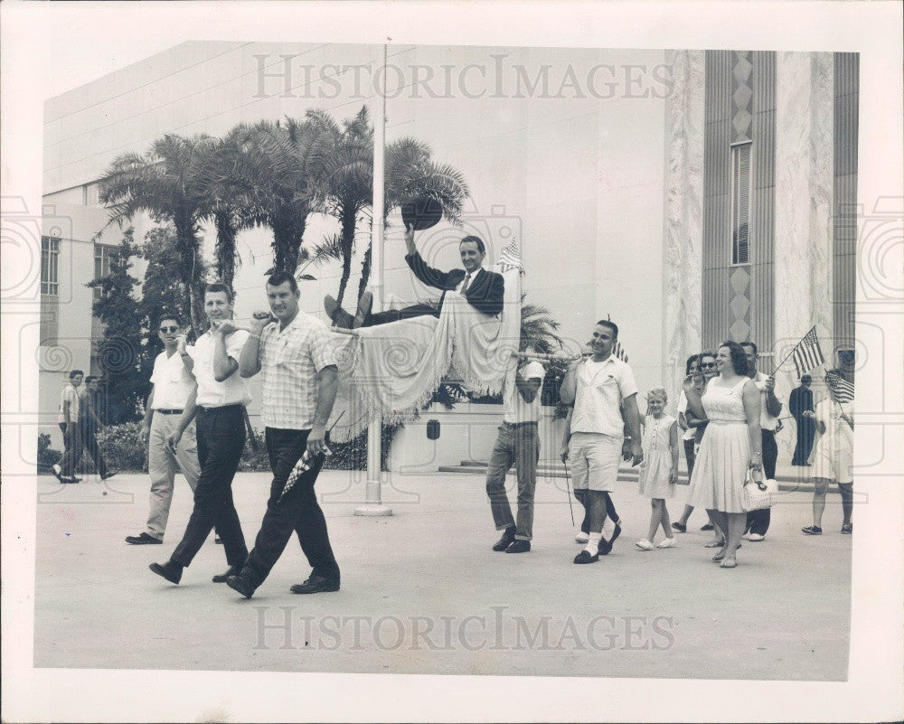 1963 Tampa, Florida General Telephone Company Strike Press Photo - Historic Images