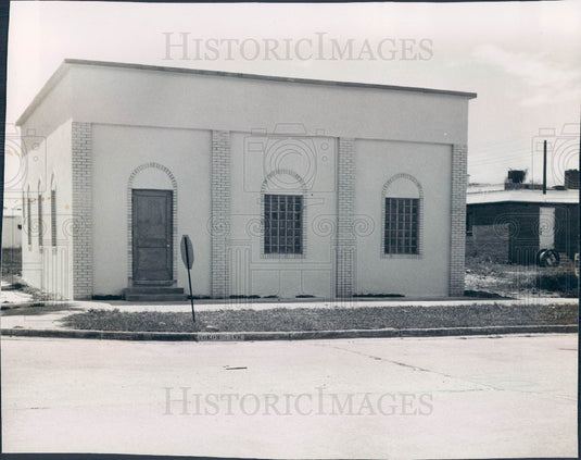 1954 Venice, Florida Peninsular Telephone Co. Exchange Building Press Photo - Historic Images