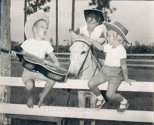 1961 Florida Geni's Dude Ranch Press Photo - Historic Images