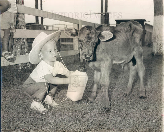 1961 Florida Geni's Dude Ranch Press Photo - Historic Images