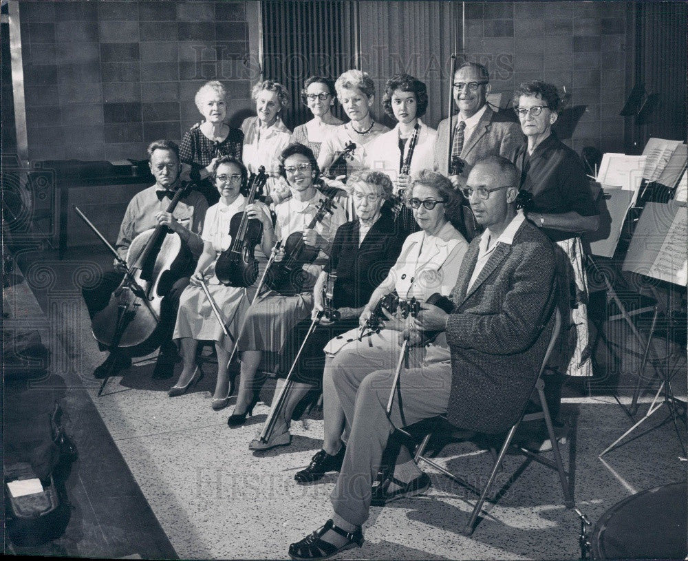 1960 Florida West Coast Symphony Orchestra Musicians Press Photo - Historic Images