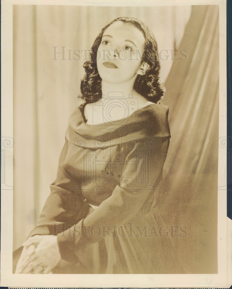 1951 Symphony Soprano Adele Addison Press Photo - Historic Images