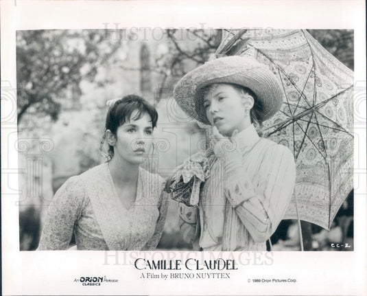 1989 Hollywood Actors Isabelle Adjani & Katrine Boorman Press Photo - Historic Images