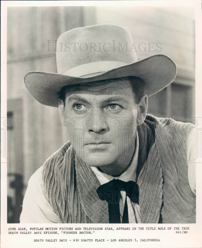 Undated Hollywood Actor John Agar Press Photo - Historic Images