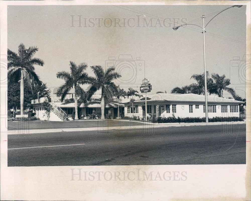 1961 St Petersburg Florida El Rio Motel on Fourth Street Press Photo - Historic Images