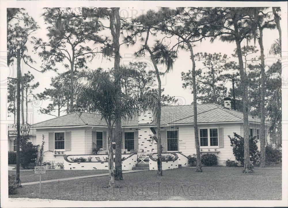 1947 St Petersburg Florida El Rio Motel on Fourth Street Press Photo - Historic Images