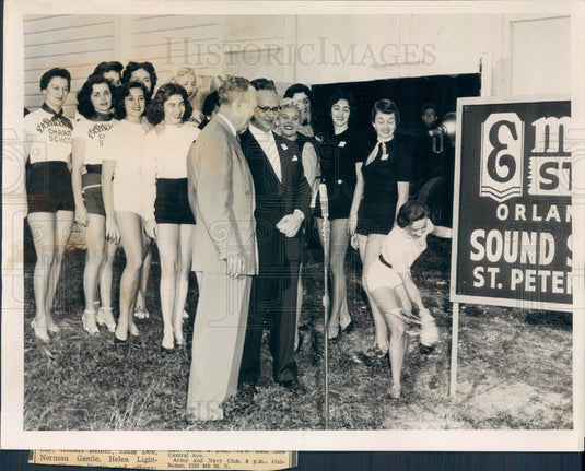1955 Miss Orlando Launches Empire Studios Sound Stage