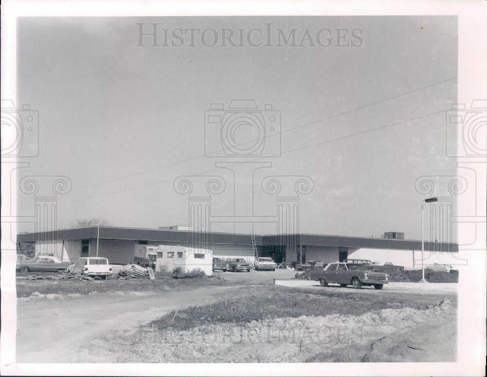 1969 Ellenton Florida Blackburn School Under Construction Press Photo - Historic Images