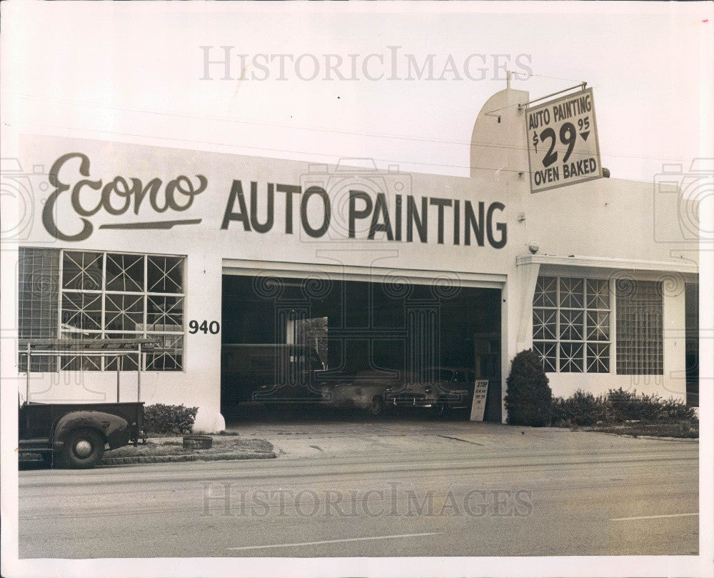 1965 St Petersburg Florida Edono Auto Painting Press Photo - Historic Images