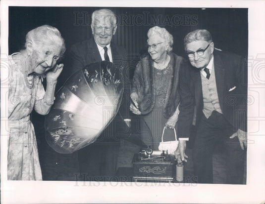 1969 St Petersburg Florida Echo Club 1893 Edison Cylinder Phongraph Press Photo - Historic Images