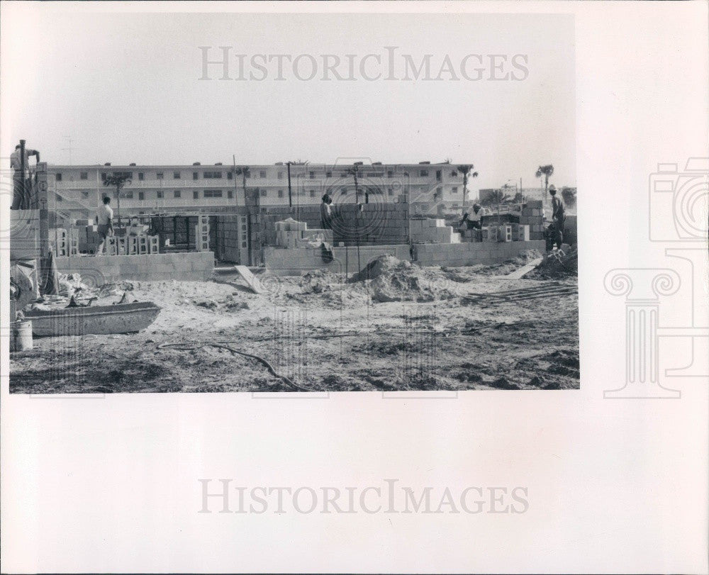 1969 St. Petersburg Beach, Florida Sylvette Apartments Expansion Press Photo - Historic Images