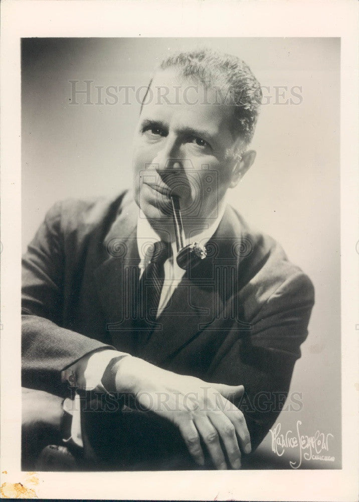 1961 American Philosopher/Educator/Author Dr Mortimer Adler Press Photo - Historic Images