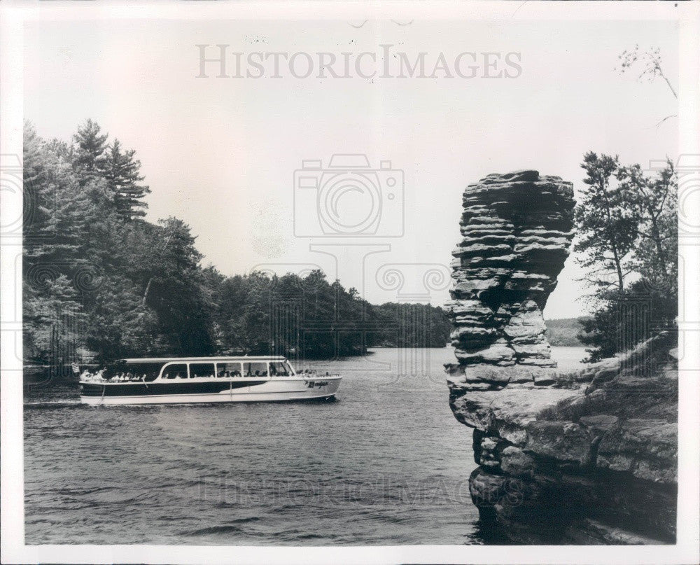 1966 Wisconsin Dells Tour Boat Badger Press Photo - Historic Images