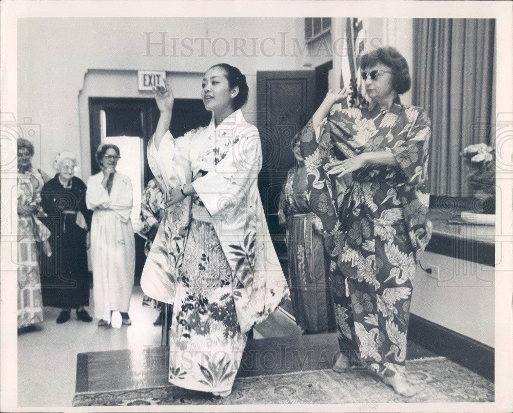 1967 St Petersburg Florida Woman&#39;s Club Japanese Culture Press Photo - Historic Images