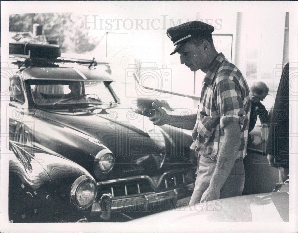 1954 St Petersburg Florida Bee Line Ferry Parking Experts Press Photo - Historic Images