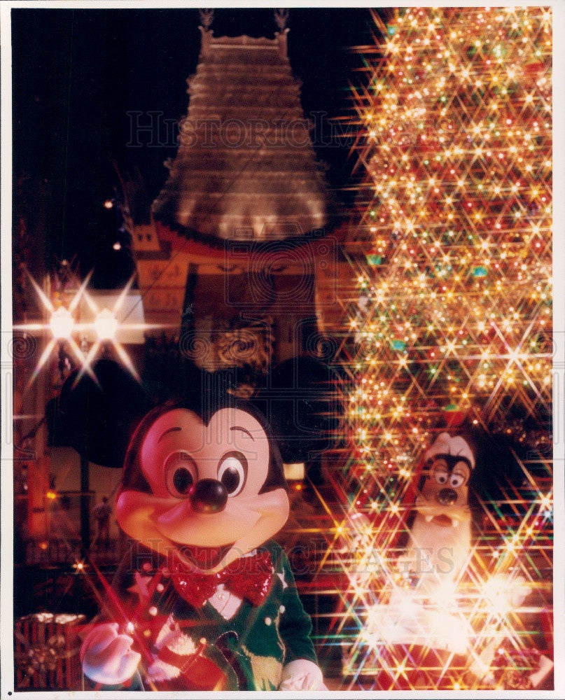 1994 Orlando, Florida Disney World MGM Studios Mickey Mouse &amp; Goofy Press Photo - Historic Images