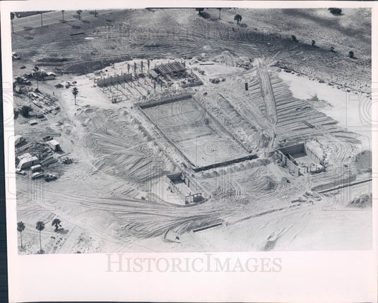 1965 St. Petersburg, Florida North Shore Pool Construction Press Photo - Historic Images