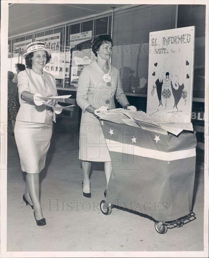 1964 St Petersburg, Florida League of Women Voters Press Photo - Historic Images