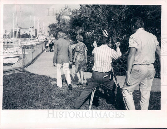 1974 St. Petersburg, Florida Filming Highway Safety Film Press Photo - Historic Images