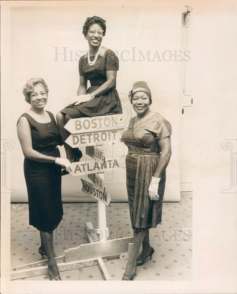 1963 St. Petersburg, Florida Orange Blossom Beauticians League Press Photo - Historic Images