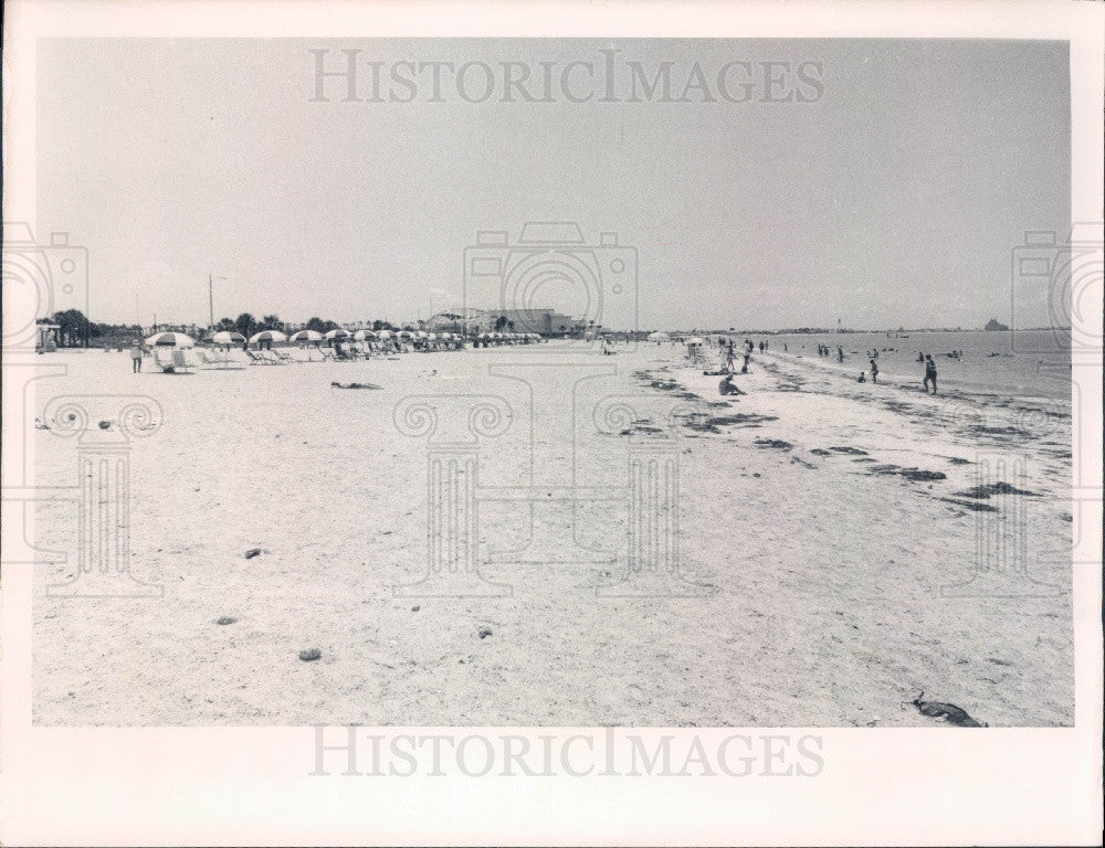 1967 St. Petersburg, Florida Upham Park Beach Press Photo - Historic Images