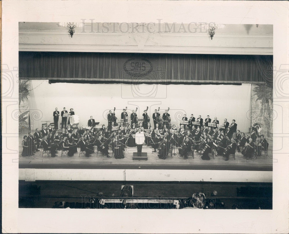 1955 St. Petersburg, Florida Symphony Orchestra Press Photo - Historic Images