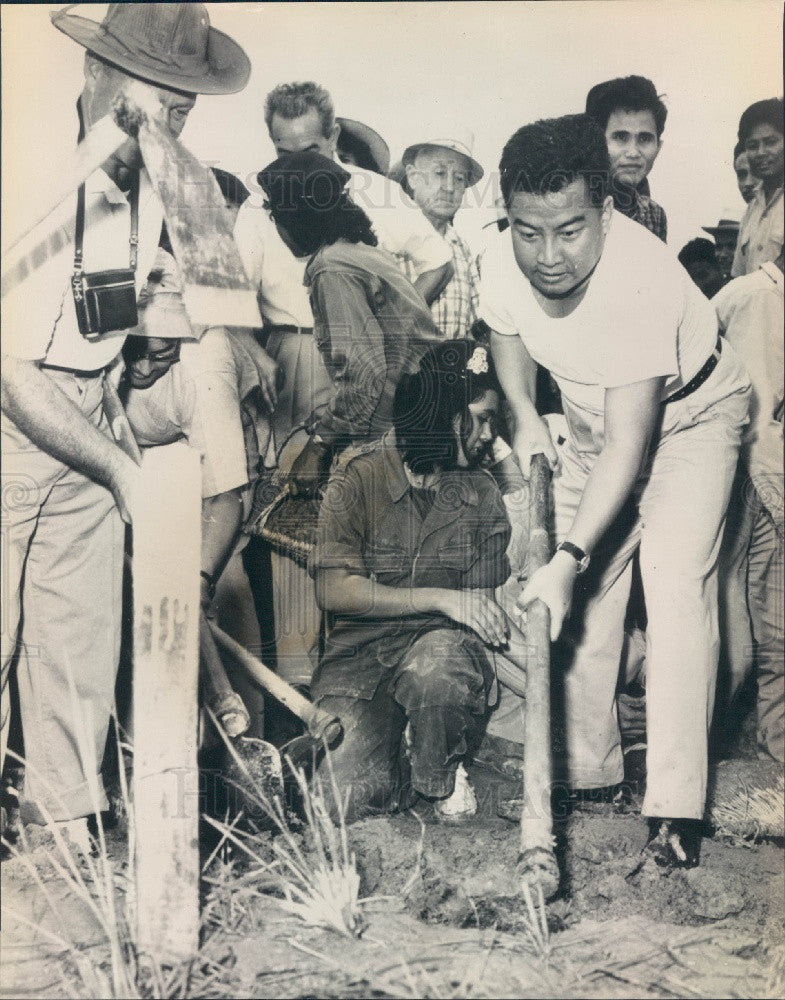 1962 Cambodian Prince Sihanouk Press Photo - Historic Images