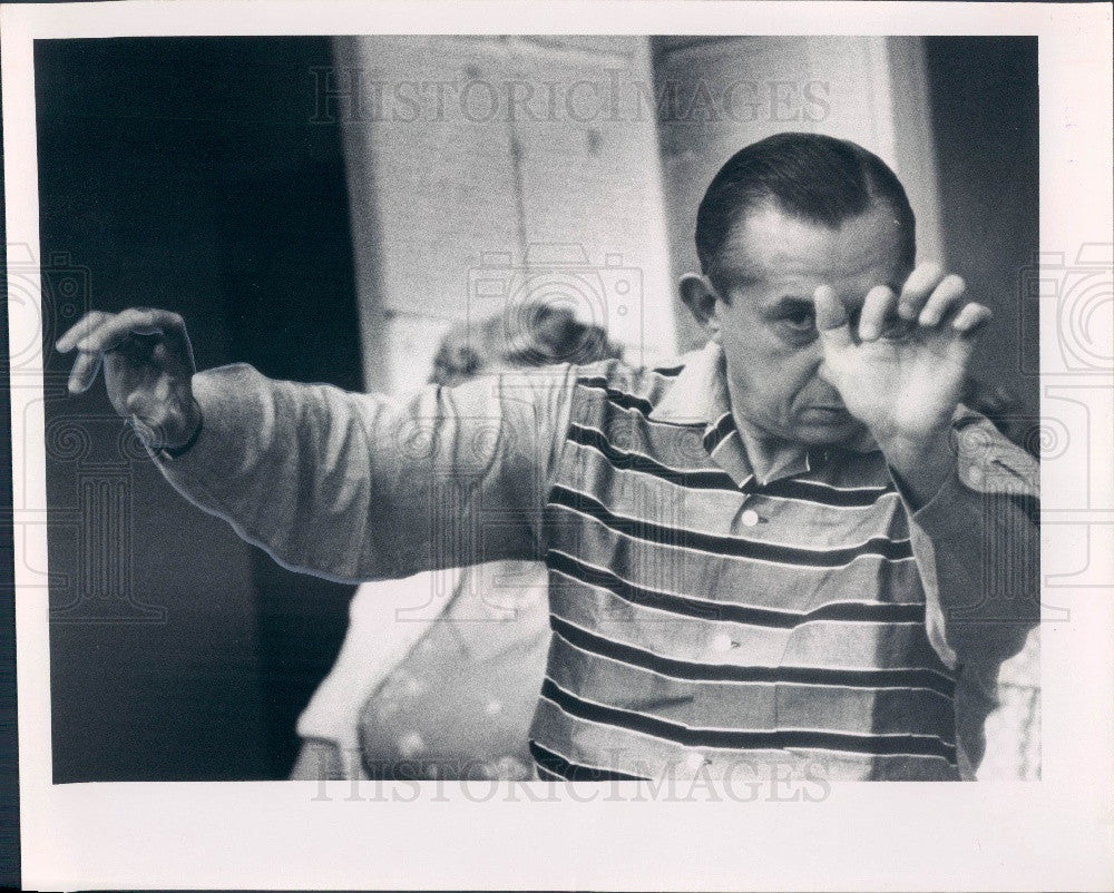 1958 St. Petersburg FL Symphony Orchestra Conductor Leon Poulopoulos Press Photo - Historic Images