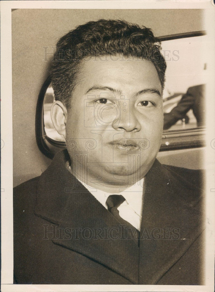 1955 Cambodian Prince Norodom Sihanouk Press Photo - Historic Images