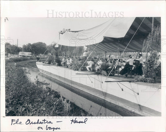 1984 Florida Orchestra at Whitcomb Bayou in Tarpon Springs Press Photo - Historic Images