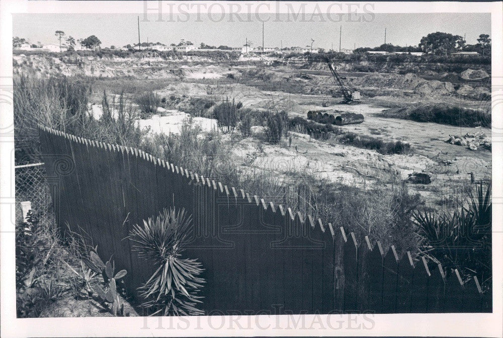 1975 Largo, Florida Terra Excavation Inc. Pit Press Photo - Historic Images