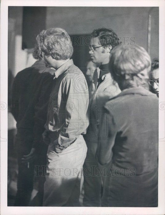 1971 Hollywood Actor & Movie Star Tom Ligon Filming Jump Press Photo - Historic Images