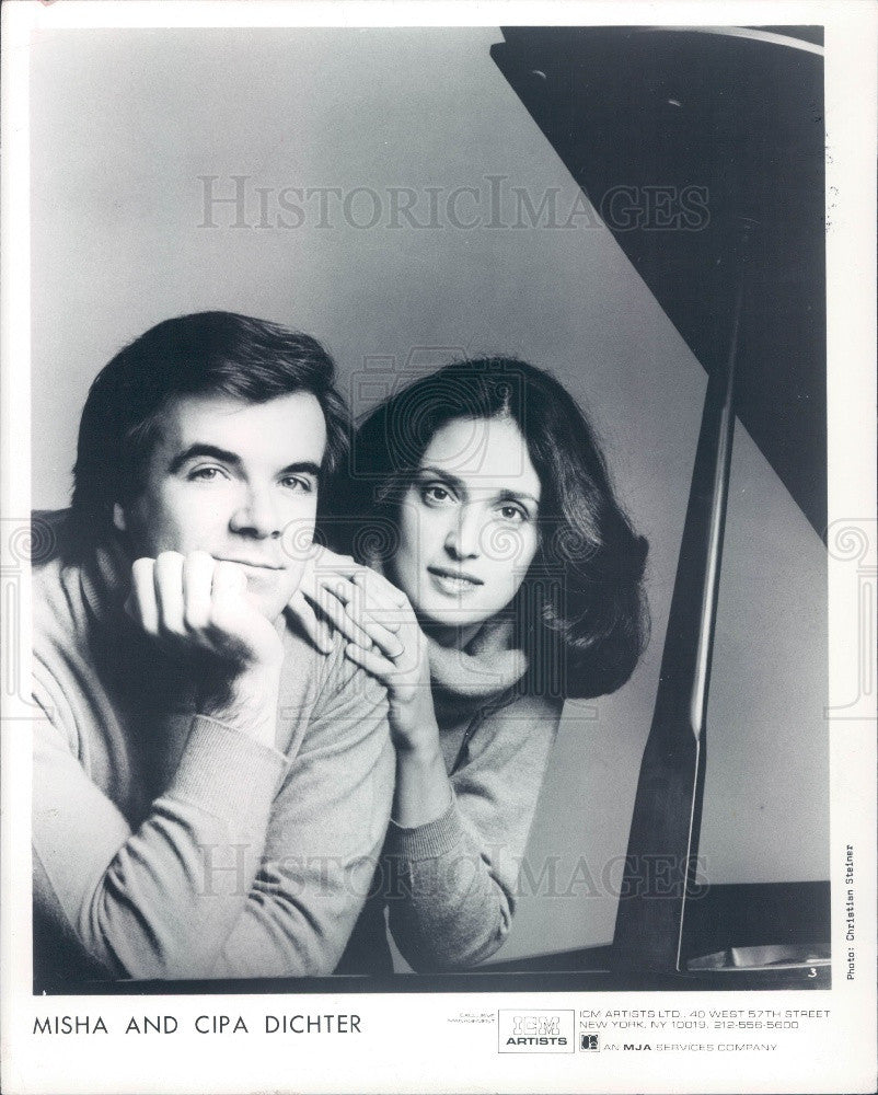 1986 Piano Duo Misha &amp; Cipa Dichter Press Photo - Historic Images