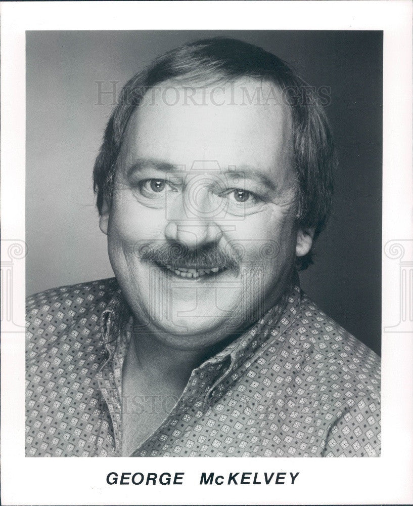 1987 Comedian George McKelvey Press Photo - Historic Images