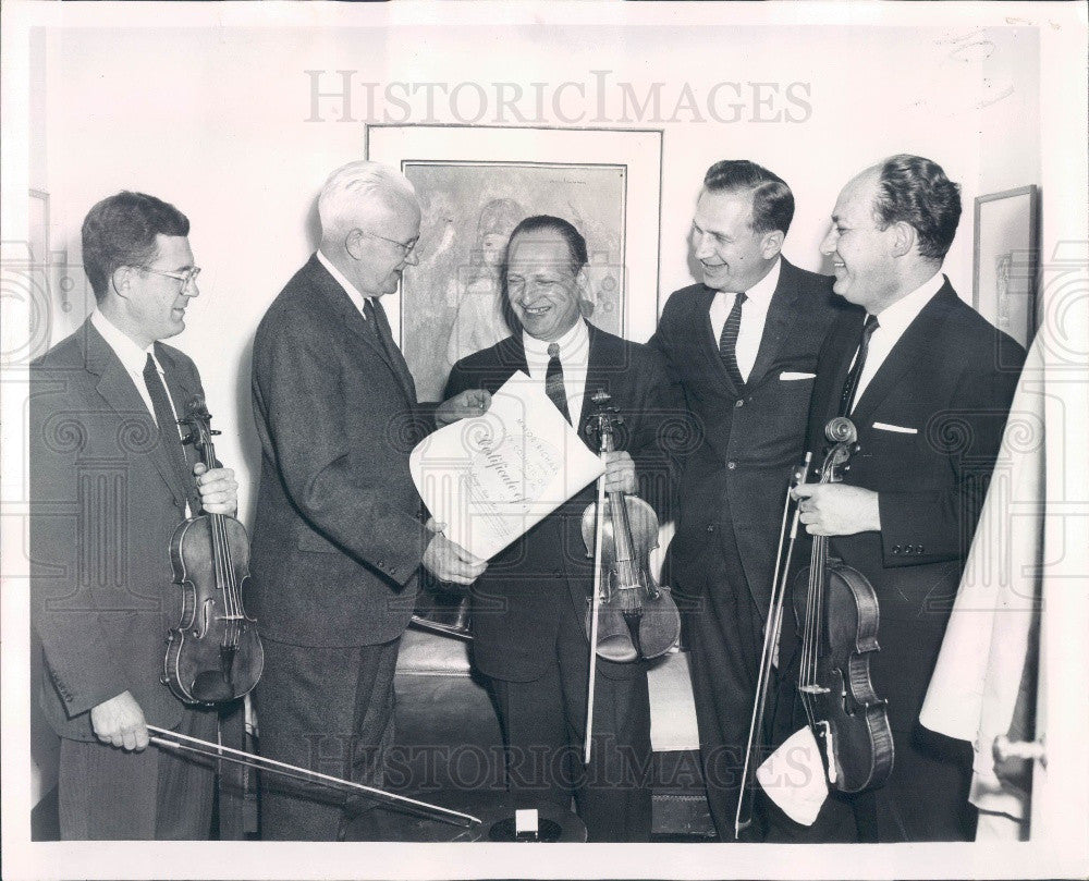 1961 Chicago&#39;s Fine Arts Quartet Press Photo - Historic Images