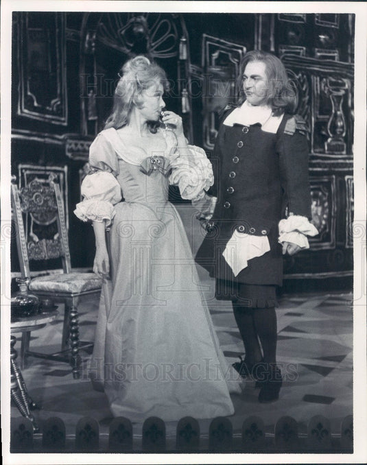 1966 Hollywood Actors Barbara Baxley & George Grizzard Press Photo - Historic Images