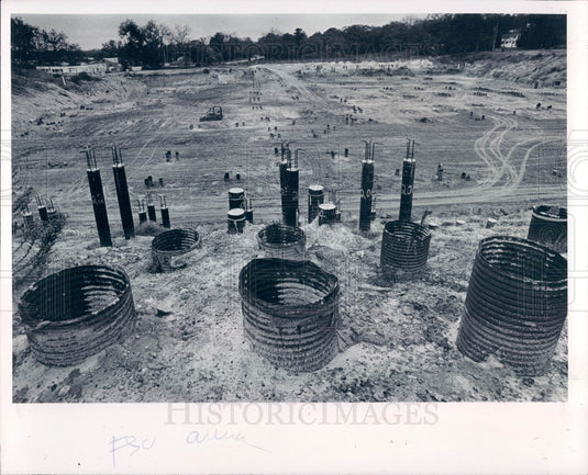 1978 University of South Florida Sun Dome Construction Press Photo - Historic Images