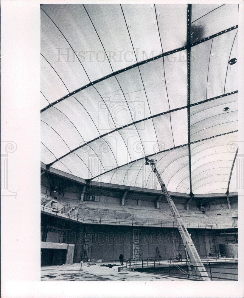 1980 University of South Florida Sun Dome Construction Press Photo - Historic Images