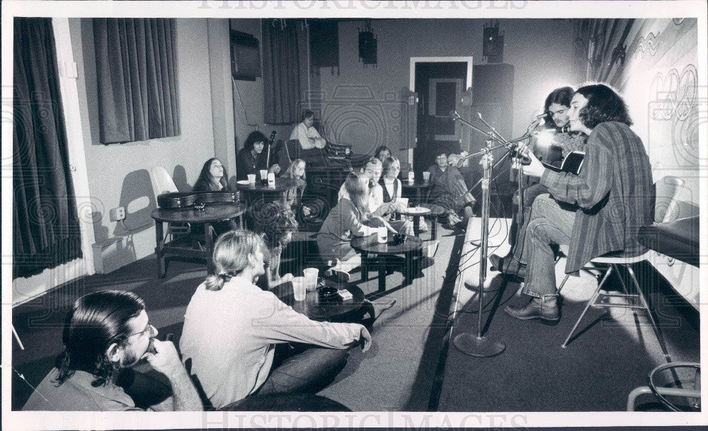 1972 Musician Paul Fraser @ Univ South Florida St Pete Coffee House Press Photo - Historic Images