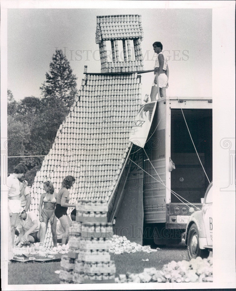 1982 University of South Florida Build Busch Mountain Contest Press Photo - Historic Images