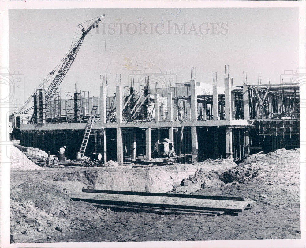 1965 University of South Florida Engineering Building Construction Press Photo - Historic Images